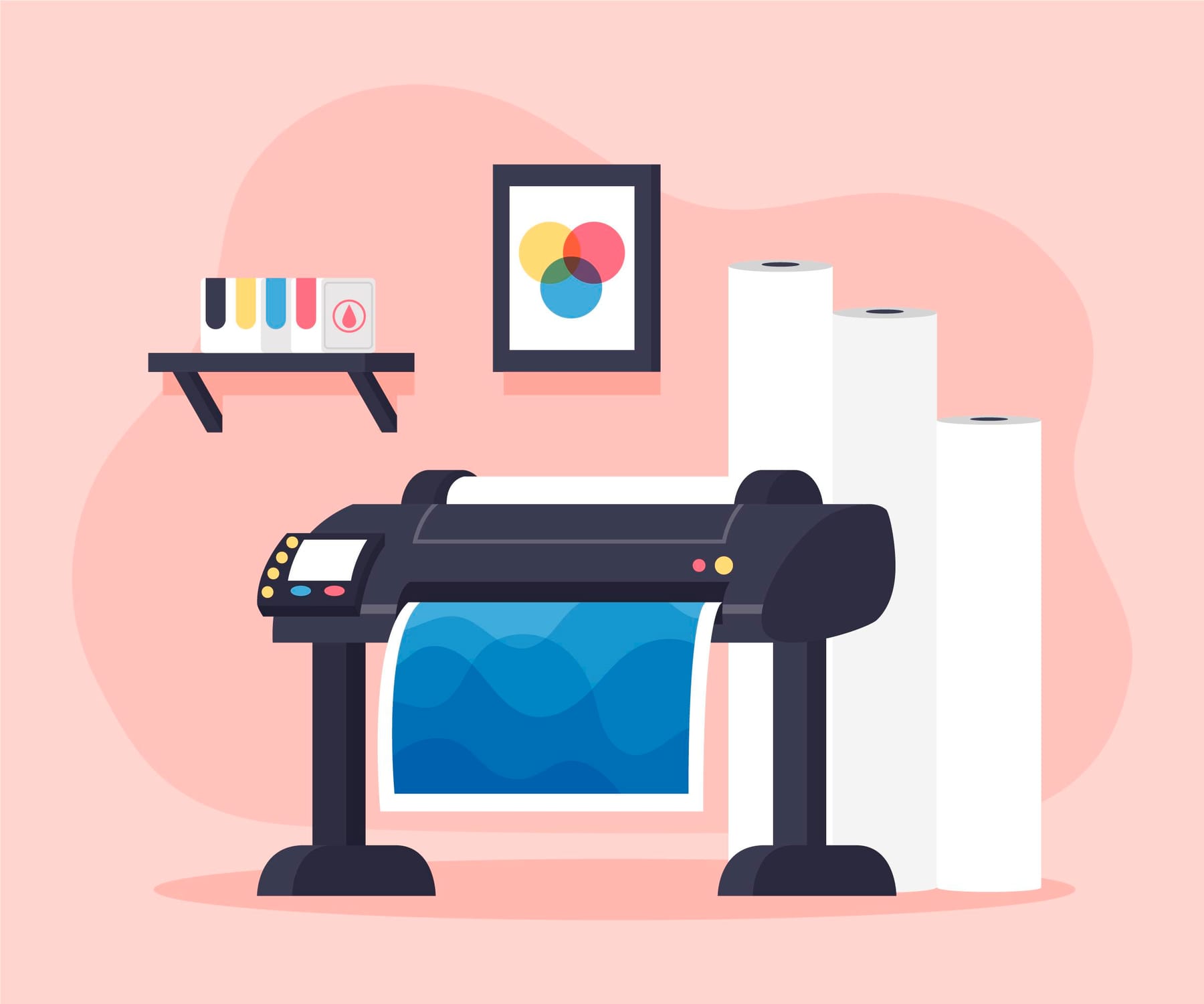Printed packaging design mockups